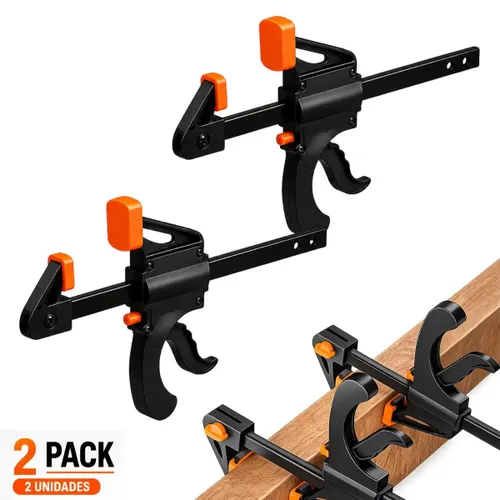 Kit 2 Grampos Sargento de Aperto Rápido para Madeira e MDF 4" Bestvirtual Ecommerce