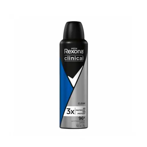 Desodorante Antitranspirante Aerossol Rexona Masculino Clinical Clean