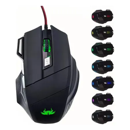 Mouse Gamer Seisa DN-N8940 1200 até 3200 DPI com Led USB