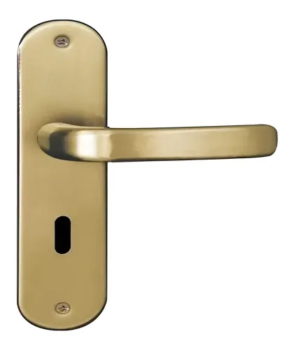 Fechadura MGM Stilo Interna Porta Quarto Bronze com Maçaneta e Chaves