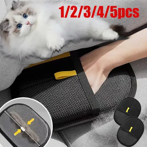 Pet luvas de remoção de pêlos eletrostática cão gato escova de remoção de pêlos luvas adesivos de cabelo tapete roupas escova de limpeza de cabelo