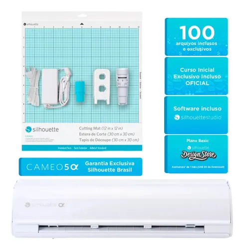 Silhouette Cameo 5 Alpha Branca Máquina de Recorte Avançada