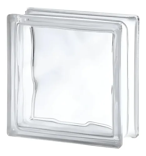 Bloco Vidro Transparente Quadrado Incolor 1 Unidade Tijolo
