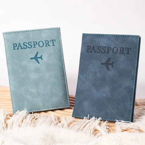 Capa para passaporte de avião para mulheres e homens, capa para passaporte de viagem, carteira fofa para passaporte, porta-passaporte para meninas