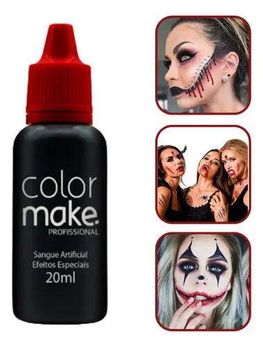 Sangue Artificial Vermelho Escuro Maquiagem 20 ML