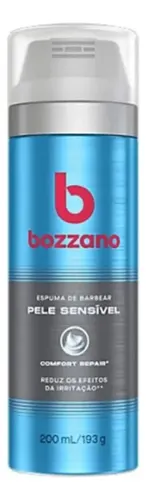 Espuma de Barbear Bozzano 200ml Pele Sensivel