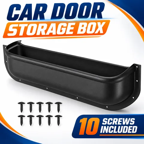 Caixa de armazenamento para maçaneta de porta de carro, bandeja organizadora universal para painel de porta e apoio de braço, para vans e autocaravanas, acessórios interiores para carros.