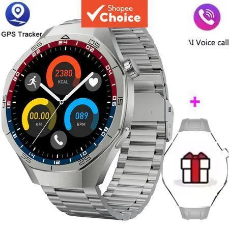 Smartwatch Relógio Inteligente Gt5 Pro 2026 Gps Nfc Masculino Hd Tela Amoled Multifuncional Esportes ao Ar Livre Fitness