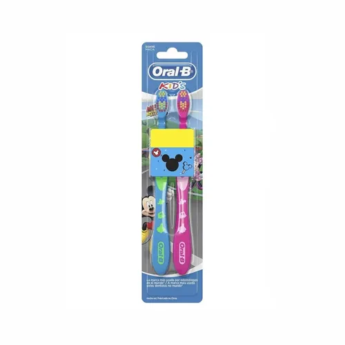 Escova Dental Infantil Oral B Kids Mickey com 2Un