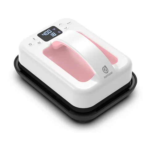 Máquina de prensa térmica HP6 – Imprensa portátil para camisetas de 7''x5'' – Ferro de aquecimento rápido para camisetas, transferência de calor e projetos DIY (rosa)