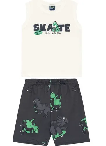 Conjunto Regata e Bermuda para Menino Off White