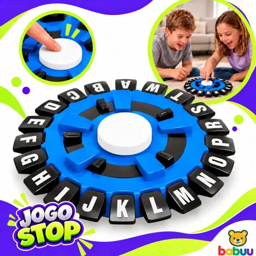 Jogo Stop de Palavras Adedonha Educativo Infantil Interativo Familia Adultos e Crianças Babuu Brinquedos Educativos