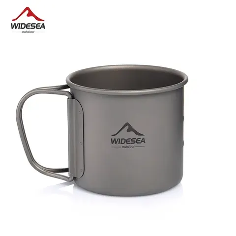 Coleção AliExpress Widesea-Titanium Camping Caneca, Copo, Louça Turística, Utensílios de Piquenique, Equipamento de Cozinha ao Ar Livre, Viagem Cozinhar Conjunto, Panelas de Caminhada