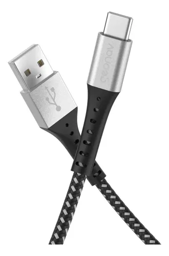 Cabo Usb-a para Usb-c 1,2m Nylon Trançado Preto Geonav