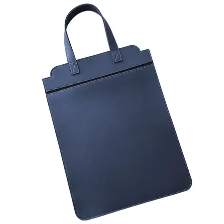 Lixeira para Carro Couro Sintético Porta Lixo Azul