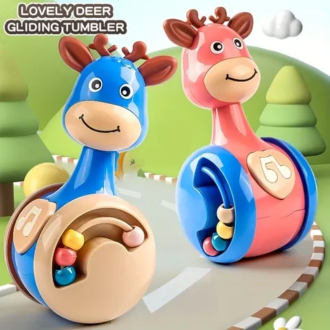 Brinquedos para bebês Roly Poly de 6 a 12 meses, brinquedos Wobbler para meninos e meninas – perfeitos para aprender a escalar e educação precoce!