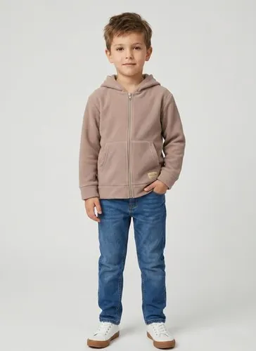 Jaqueta para Menino em Micro Soft Thermo (Marrom) Guloseima
