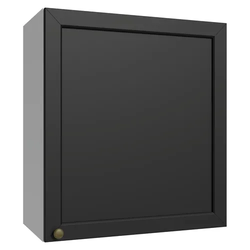 Armário Aéreo 60 cm 1 Porta Branco/Preto Vik Madesa