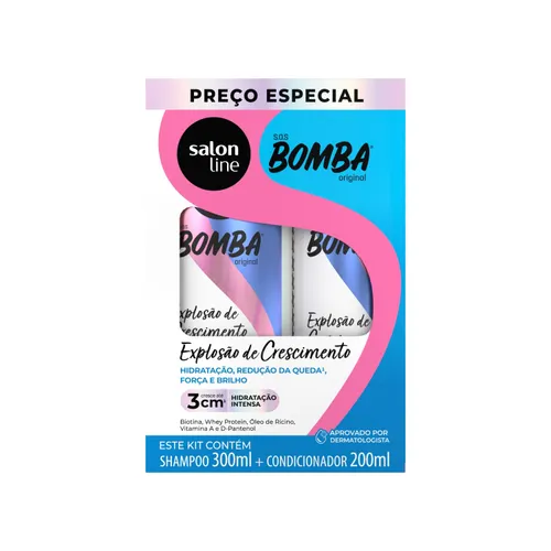 Kit Salon Line S.O.S Bomba Original Shampoo 300 ml + condicionador 200 ml