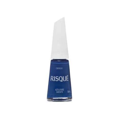 Esmalte Risqué Coloridos Cremoso Azulivre Mente 8ml
