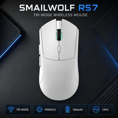 SMAILWOLF RS7 Mouse Gamer sem Fio