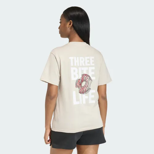 Camiseta Regular Estampa Food Mulher adidas