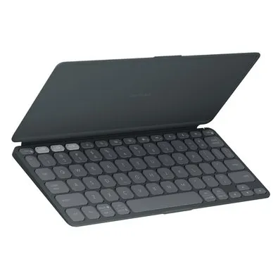 Teclado sem Fio Logitech Keys-To-Go 2, Bluetooth, para Tablets, iPad, macOs, Windows, Capa Integrada, Grafite - 920-012867