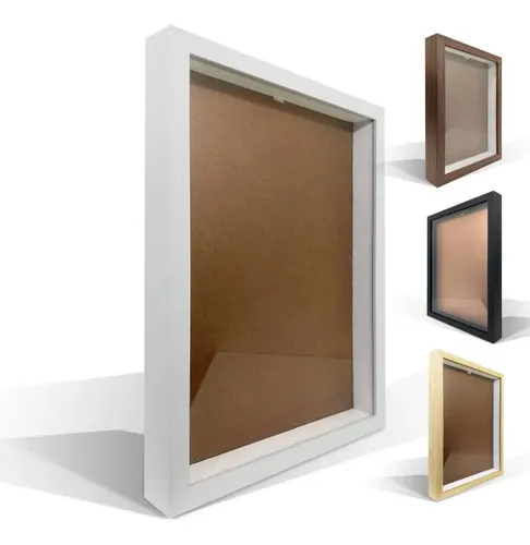 Quadro Moldura Caixa Alta para Foto com Espaço Interno 30x40 Cor Branco