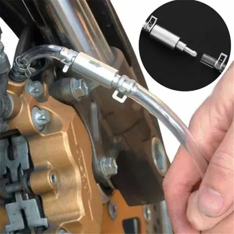 Carro hidráulica embreagem freio sangrador mangueira, sangrando ferramenta, kit adaptador de substituição, 1-Way válvula tubo, auto acessórios