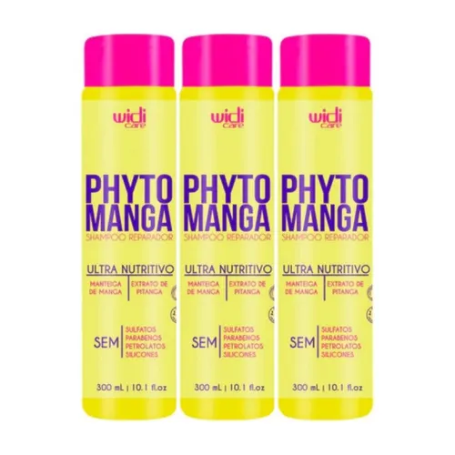 Kit Widi Care PhytoManga 3 Shampoo Reparador 300 ml