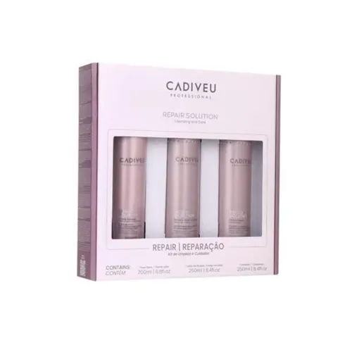 Kit Shampoo Condicionador Proteína Cadiveu Repair Solution Profissiona