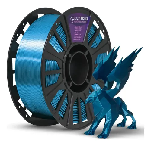 Filamento Pla Azul Metalizado Vsilk 1kg