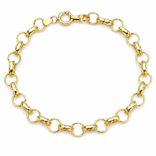 Pulseira 19,5 cm Elos Portuguesa em Ouro 18K