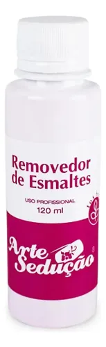 Removedor de Esmaltes Unhas sem Acetona 120ml, Arte Sedução Não Contém Acetona Saúde das Unhas e Cutículas Evita Ressecamento e Aspecto Esbranquiçado da Unha