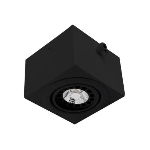 Plafon Sobrepor Alumínio 11cm com Uma Prensa - PRETO