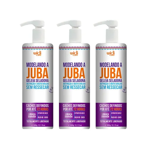 Kit Widi Care Modelando a Juba 3 Geleia Seladora 300 g
