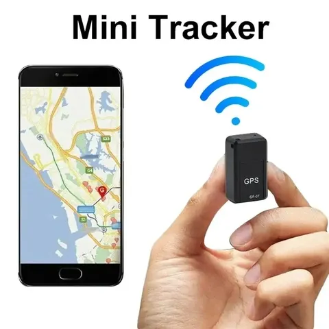 Mini Rastreador GPS GF-07 para Carro, Bicicleta, Animais de Estimação e Crianças, Localizador Magnético Forte Anti-Perda com Rastreamento em Tempo Real