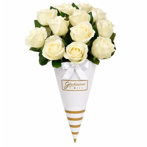 Buquê Magnífico de Rosas Brancas