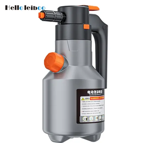 Leiboo 2l poderoso pulverizador de espuma elétrico lavagem de carro garrafa de spray de espuma de neve recarregável pulverizador de lavagem automática pode acessórios do carro