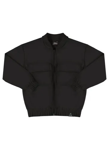 Jaqueta Básica em Moletom Juvenil (Preto) Gloss