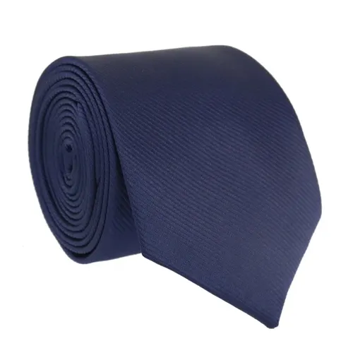 Gravata Tradicional Masculina Premium Casamento Padrinhos Congresso Seda Semi Slim Várias Cores Azul Marinho