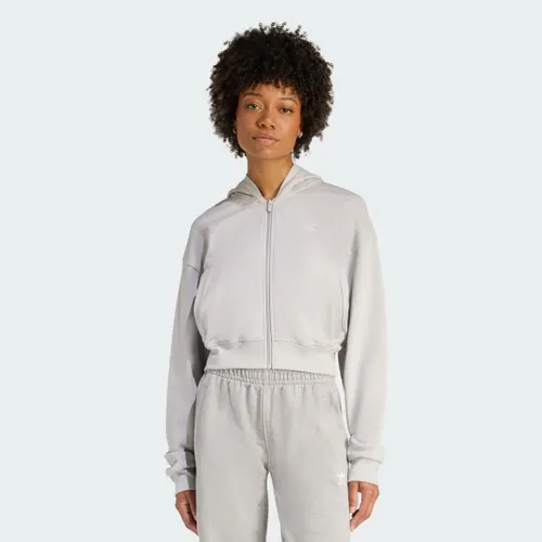 Blusa Capuz Moletom Essentials Zíper Mulher adidas