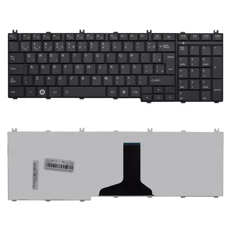 Teclado para Notebook compatível com Toshiba Satellite C655-S5061 ABNT2