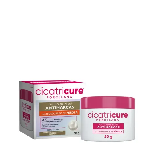 Gel Creme Facial Antimarcas Porcelana Cicatricure Porcelana 50g
