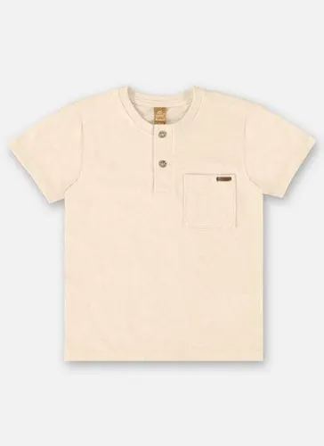 Camiseta Infantil para Menino em Linho Flamê (Bege) Up Baby