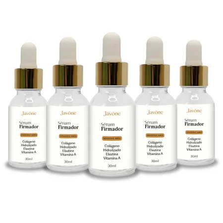 5 Sérum Firmador Íntimo Javône rejuvelhecedor  – Colágeno, Elastina e Vitamina A