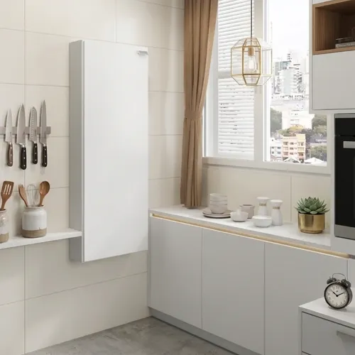 Armário Cozinha Utilitário 1 Porta Branco Carraro