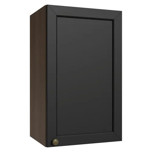 Armário Aéreo 40 cm 1 Porta Rustic/Preto Vik Madesa