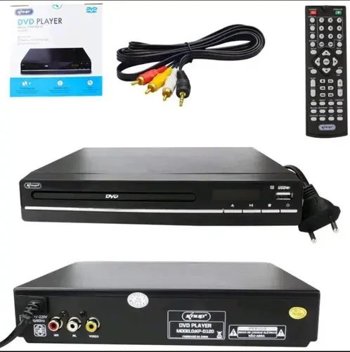 Dvd Player Knup KP-D120 Preto Mp3 Ripping Media Player USB Pen Drive