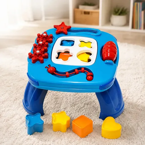 Mesinha Didática Mesa Educativa Atividades Infantil Divertida Sensorial Meninos